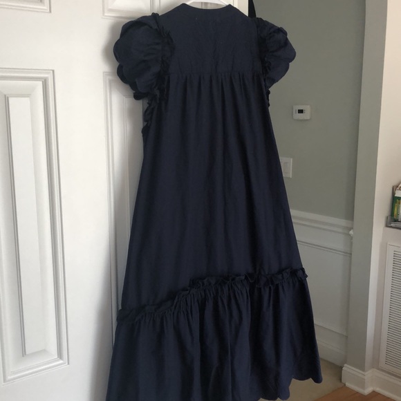 Sea New York Heidi Heart Quilt Petal Sleeve Tiered Dress. Size Small - Picture 9 of 14